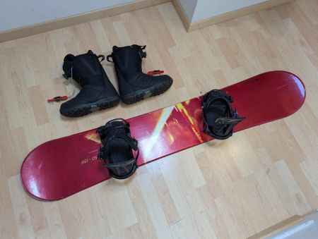 Snowboard-Set komplett mit Boots, perfekt abgestimmt