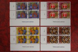1981: 656-659 4er-Block ET. mit Gummi