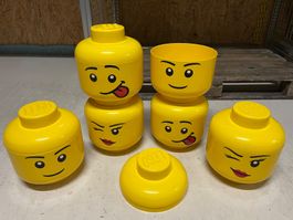6 Stk. LEGO Aufbewahrungsbox LEGO-Köpfe Mädchen & Junge №340