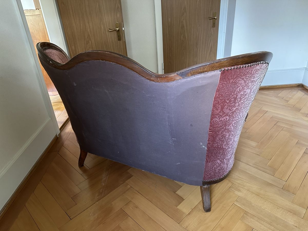 Sofas: Antikes Sofa, bordeauxrot, (defekt) – Défectueux à Winterthur par Philipponthenet83 5
