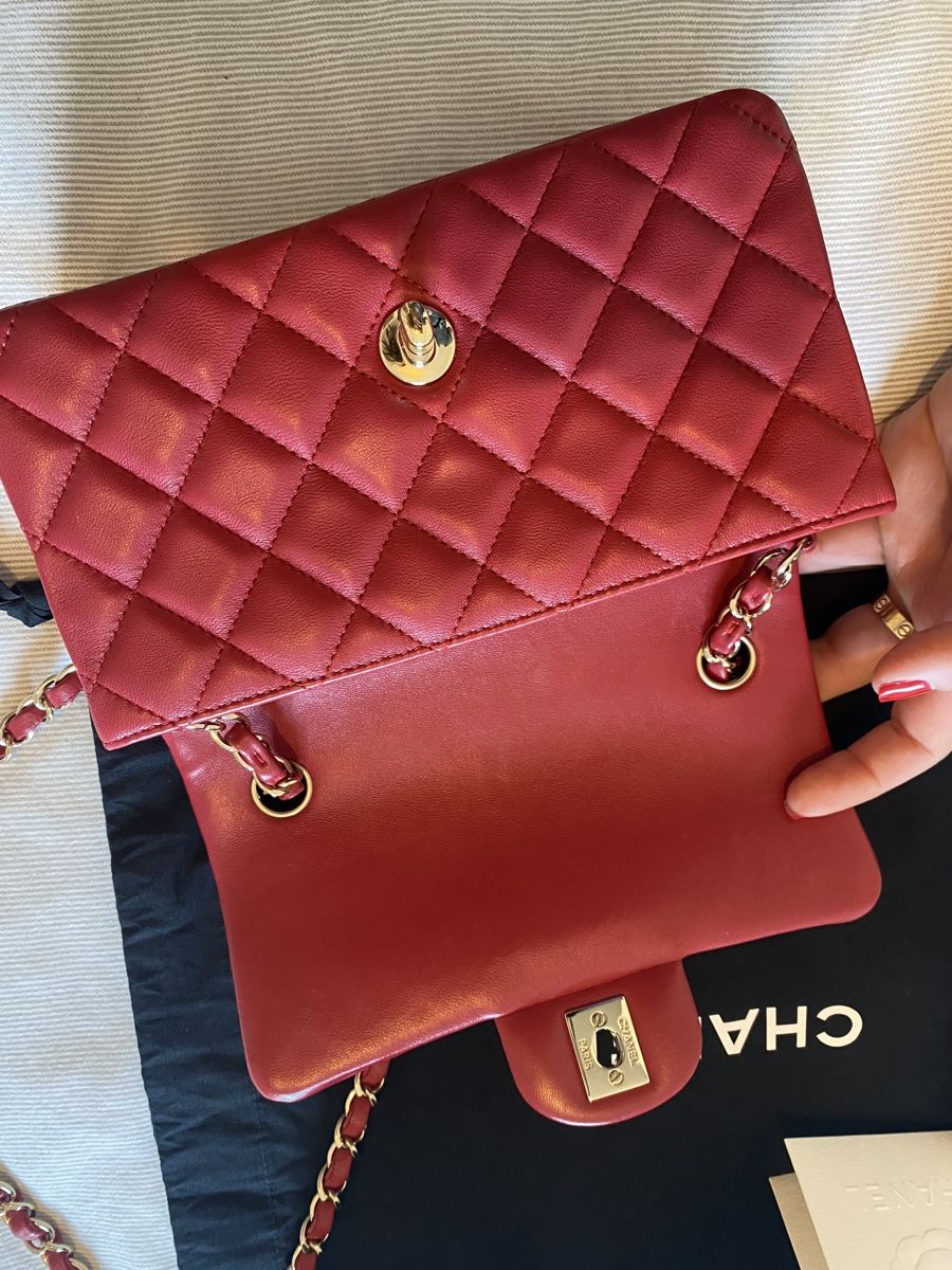 Chanel Borse da donna: Chanel Classic Mini Flap Bag in Red/Raspberry colour – Usato da Mies venduto da nic_yk5d 8