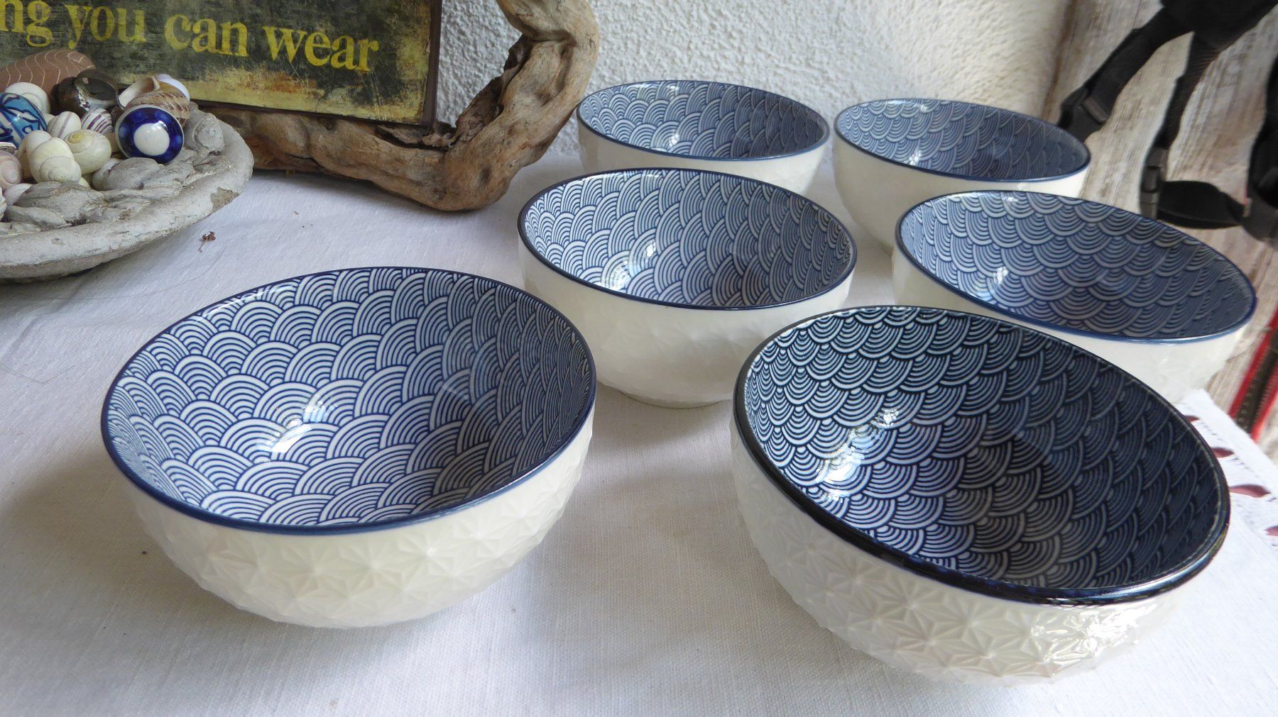 Set di piatti: 6 schöne  Chinesische Reisschalen – Usato da Sargans venduto da Benziner