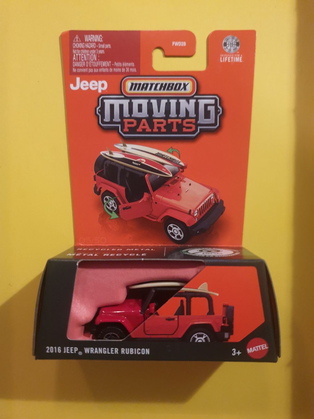Matchbox Modellini d'auto: Matchbox 2016 JEEP WRANGLER RUBICO – Nuovo e nell'imballaggio originale da Oftringen venduto da Rotor