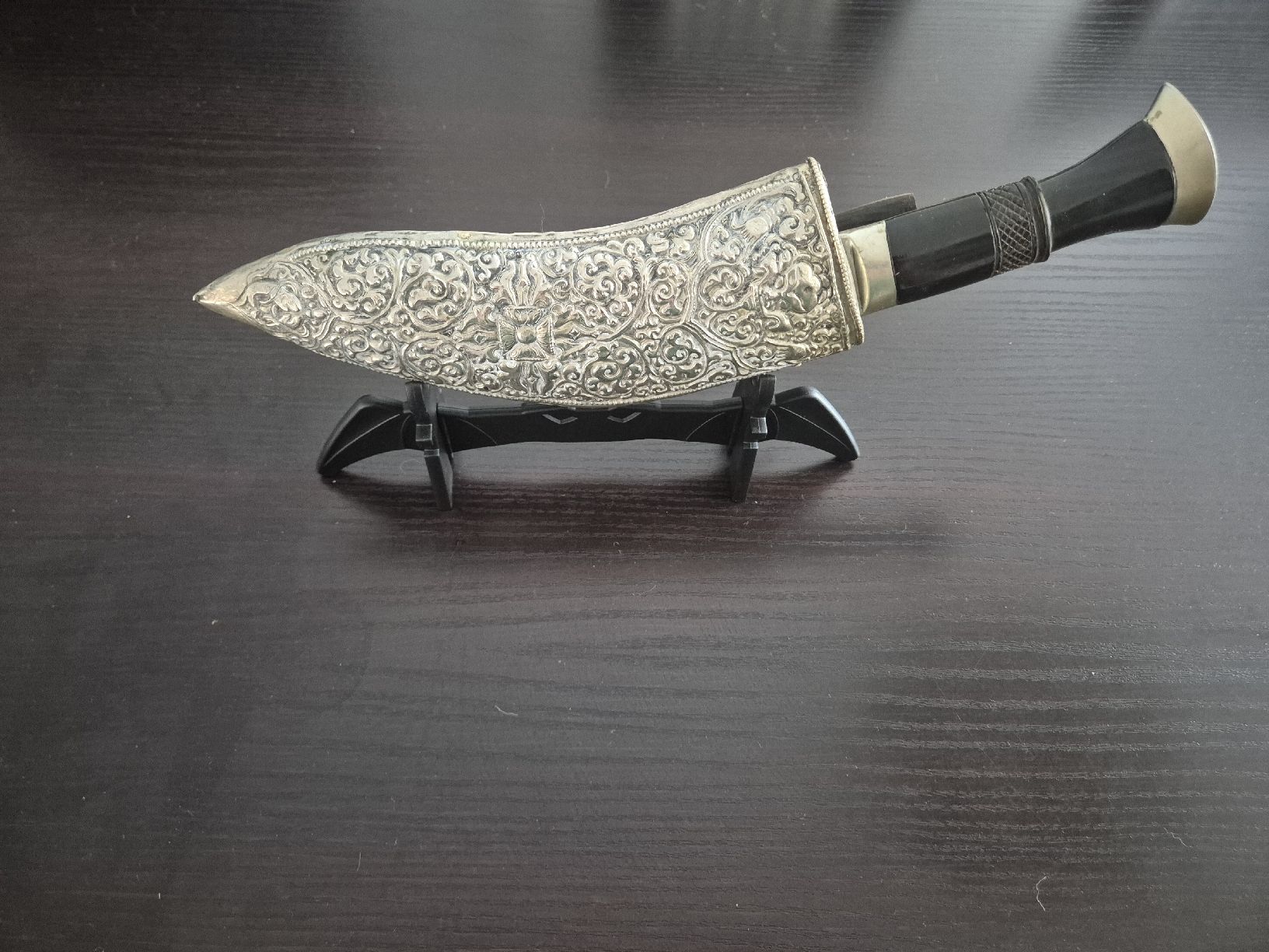 Besteck: Antikes Gurka Messer mit schöner Silberscheide – Gebraucht aus Binningen von rom_9ls7