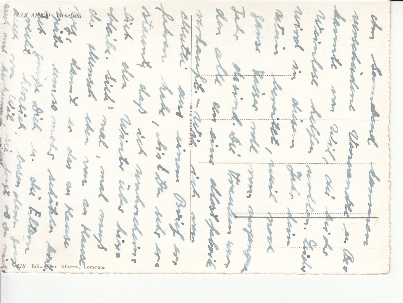 Cartoline postali: Orselina ca. 1960 – Usato da Bürglen TG venduto da StampGraf 1
