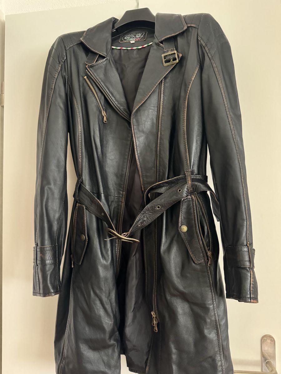 Cappotti: Echtleder Mantel Gr.44 De . Lederjacke, Trenchcoat-Style – Nuovo (secondo la descrizione) da Zell  ZH venduto da maria0100