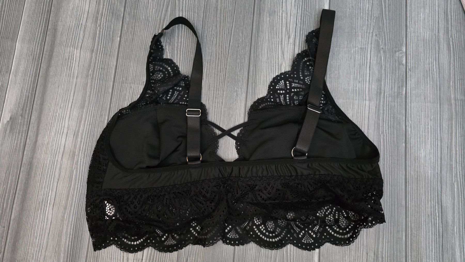 Altra biancheria intima: 💖 Schwarzes Spitzen Bralette - 3XL - Romantic Boho Vibes – Nuovo e nell'imballaggio originale da Thalwil venduto da VitaMini 2