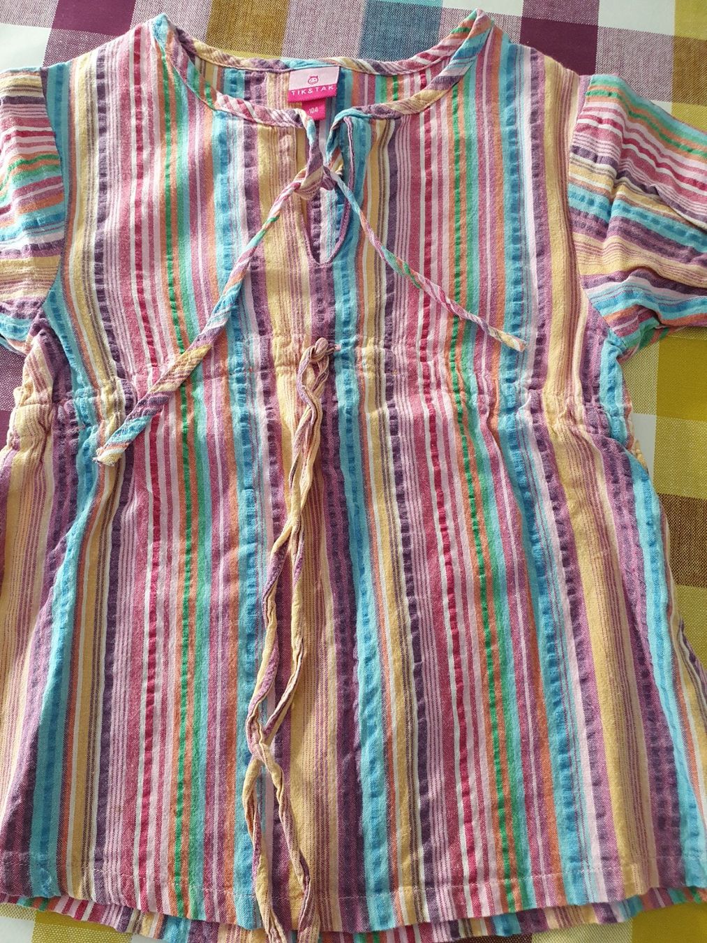 Blusen, T-Shirts & Tops: Tik Tak Langarm Bluse - 104 - Gestreift – Gebraucht aus Staufen von Fleby84 1