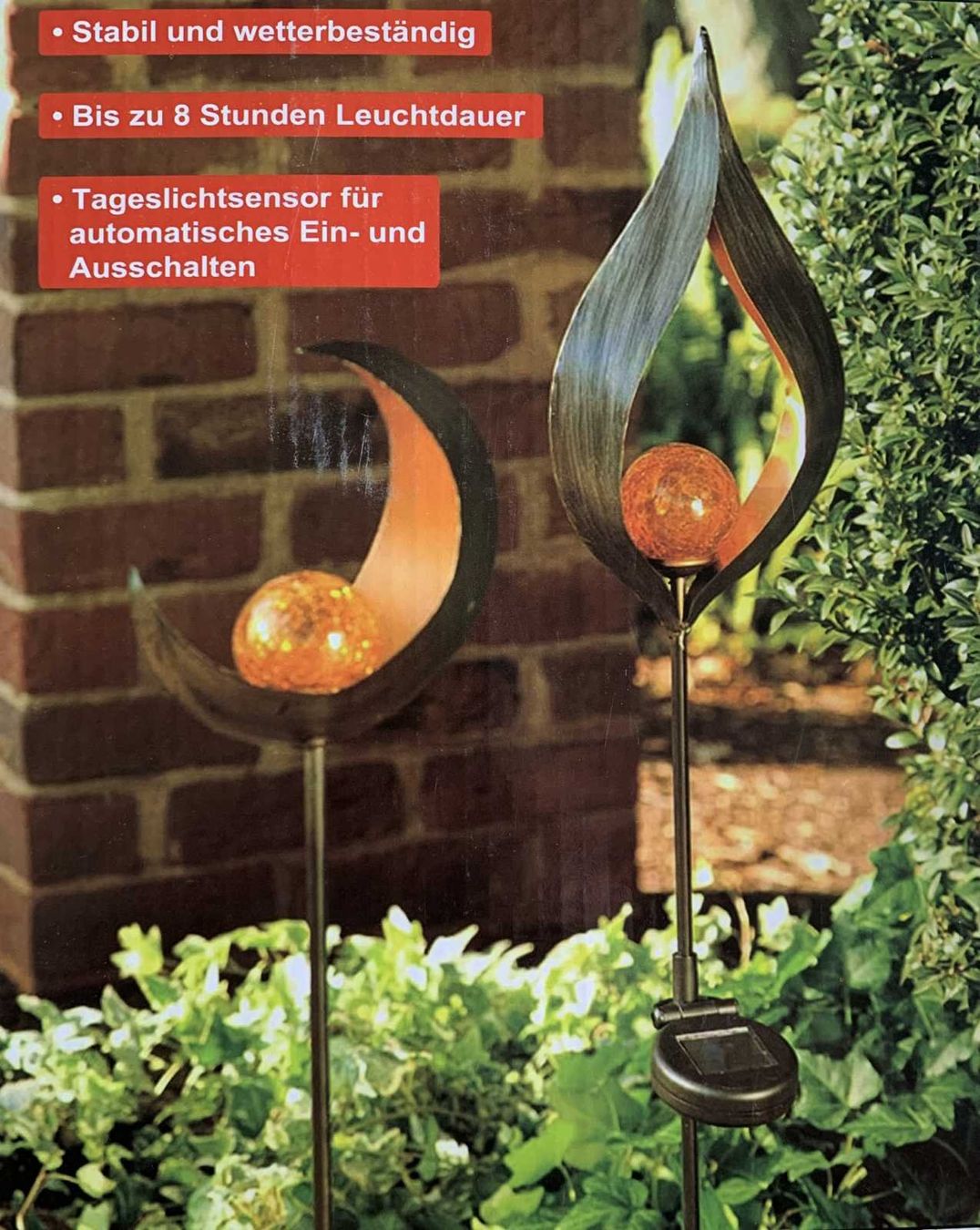 Lanterne: Gartenlaterne (Solar) – Nuovo e nell'imballaggio originale da Giubiasco venduto da softmail 1