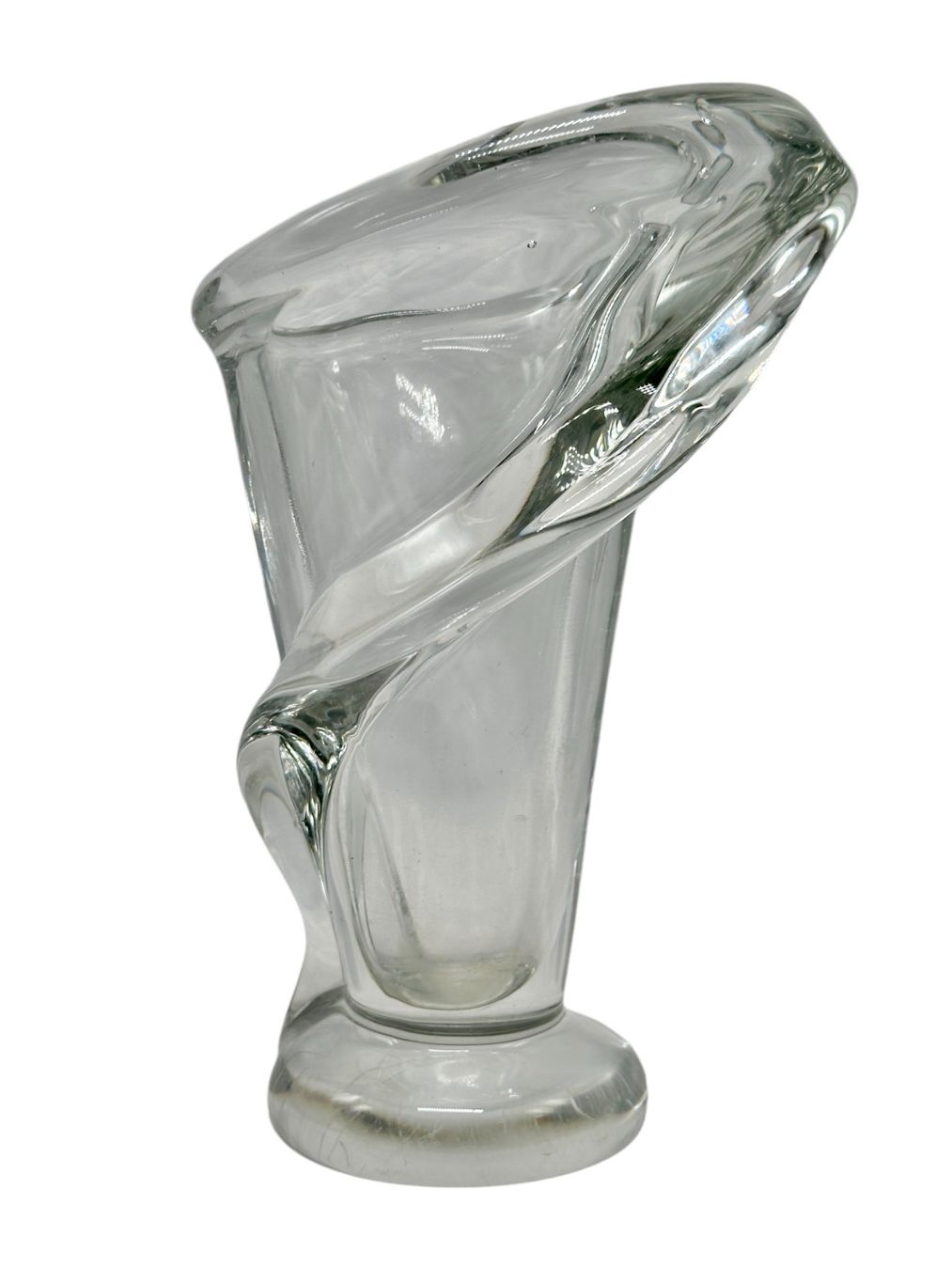 Vasi & Recipienti: Vase en cristal de Vannes Le Chatel Calla Lily – Usato da Morges venduto da 1tiquaire 5