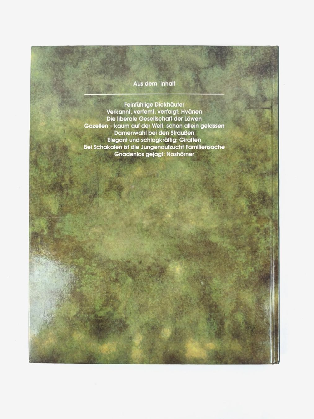 Libri: BUCH Tiere der afrikanischen Savanne – Usato da Schaffhausen venduto da Restwert_SH 1