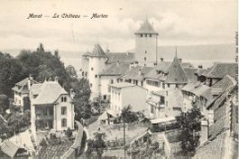 Murten   FR   mit Schloss Morat - Murten