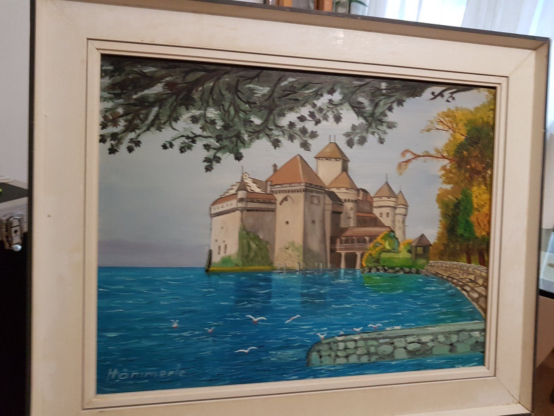 Dipinti: (Château de Chillon) Signiert Hammerle... – Usato da Glattbrugg venduto da casabelavista 2