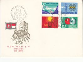 SBK 449 - 452 Satzbrief mit Sonderstempel S. 653