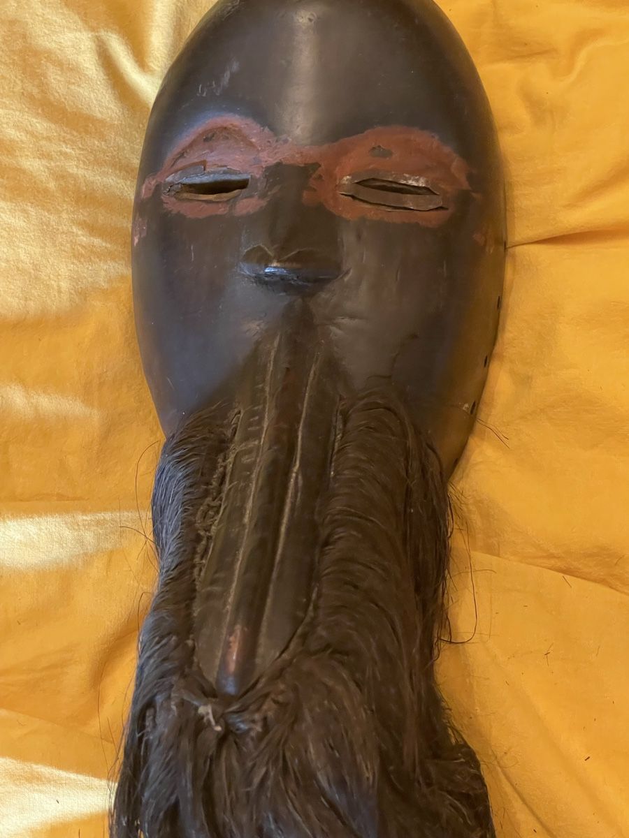Arte internazionale: Dan Maske Mahou,alt Elfenbeinküste – Usato da Basel venduto da Nataly1966