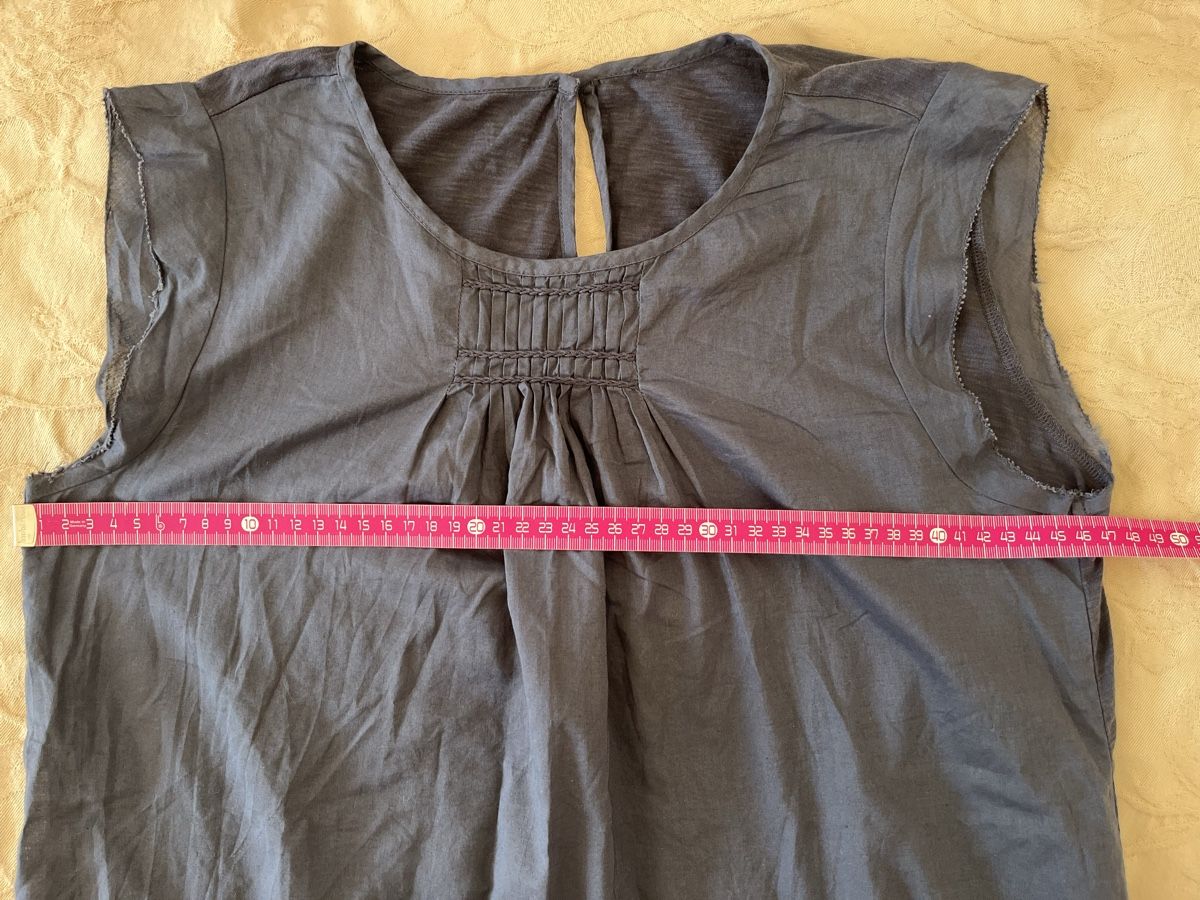 Top: Leichtes Damen Top Anthrazit mit Biesen Gr. ca. M – Usato da Zürich venduto da alm_lk65 6