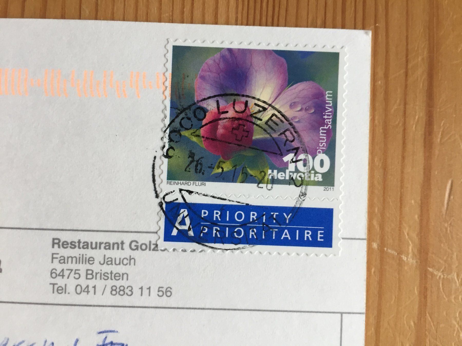 Cartoline postali: Bristen - Rest. Golzernsee- AK 2015 – Usato da Oberuzwil venduto da Henri09 1