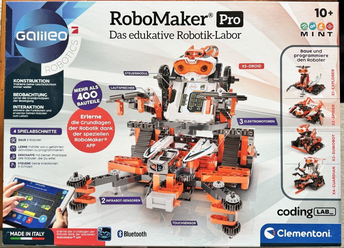Clementoni Giochi: Clementoni Robomaker Pro Robotik-Labor, neuwertig – Nuovo (secondo la descrizione) da Basel venduto da Galitia