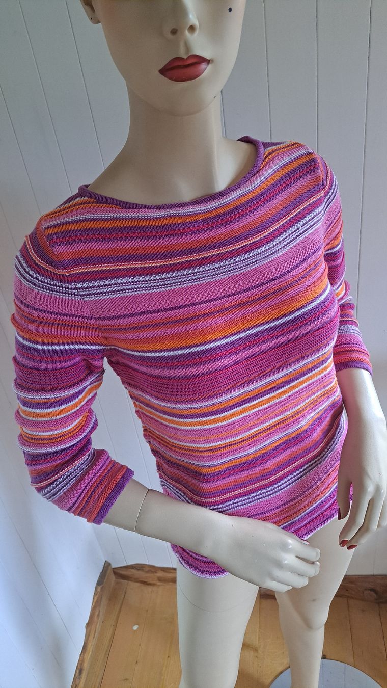 Ralph Lauren Maglioni & Felpe: RALPH LAUREN PETITE Strickpullover Pulli Streifen 36 38 S M – Usato da Mollis venduto da Fauchi99 3