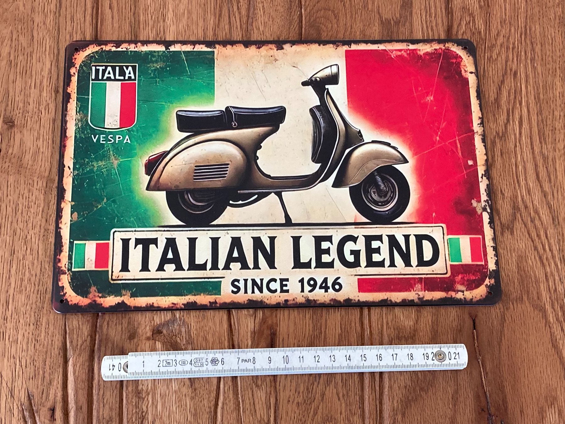 Vespa Ciclomotori: Vespa Retro Schild neu – Nuovo e nell'imballaggio originale da Bremgarten AG venduto da Eurotiz 1