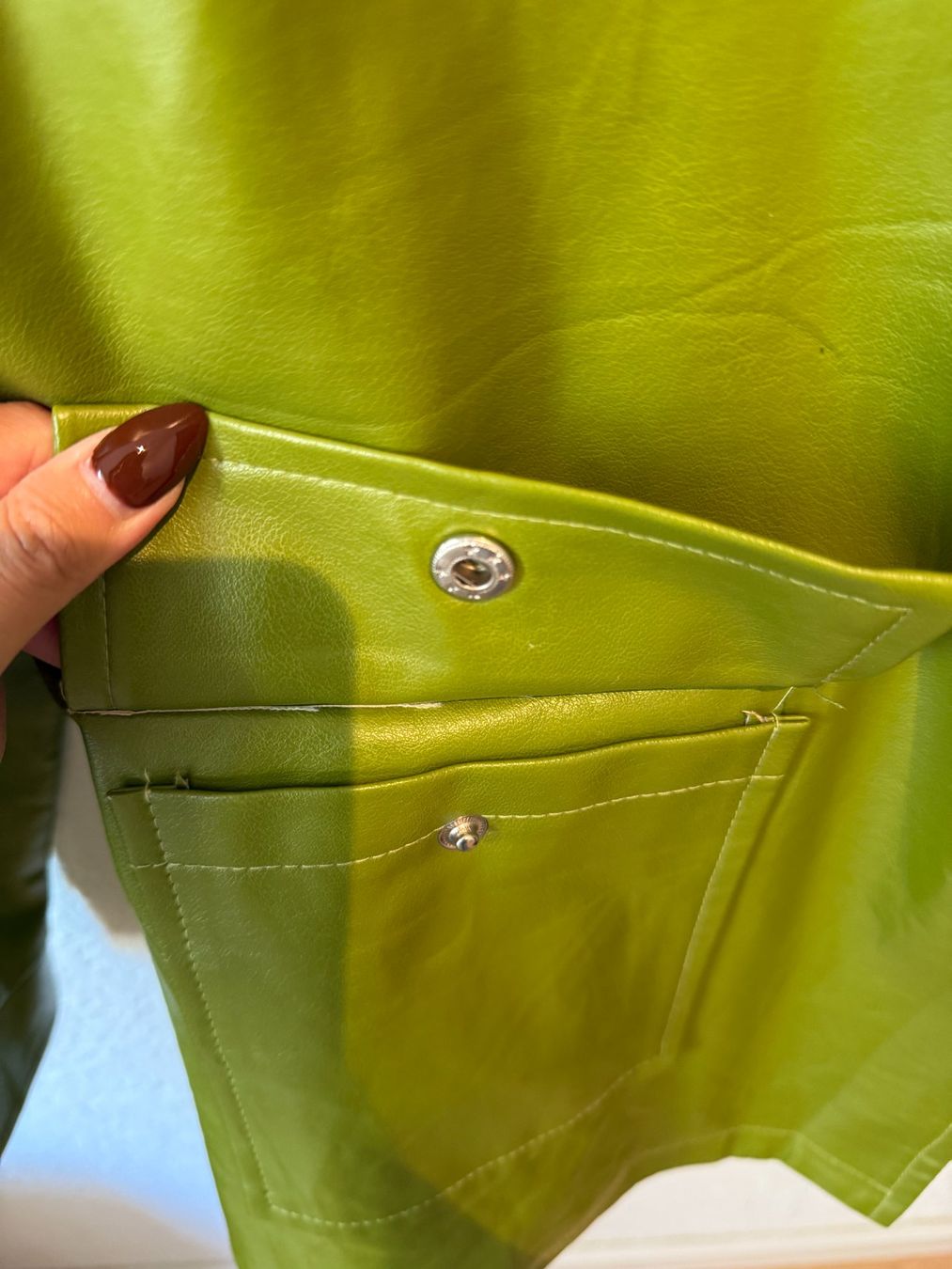 Giacche: Green leather jacket – Usato da St. Gallen venduto da trxcy 8