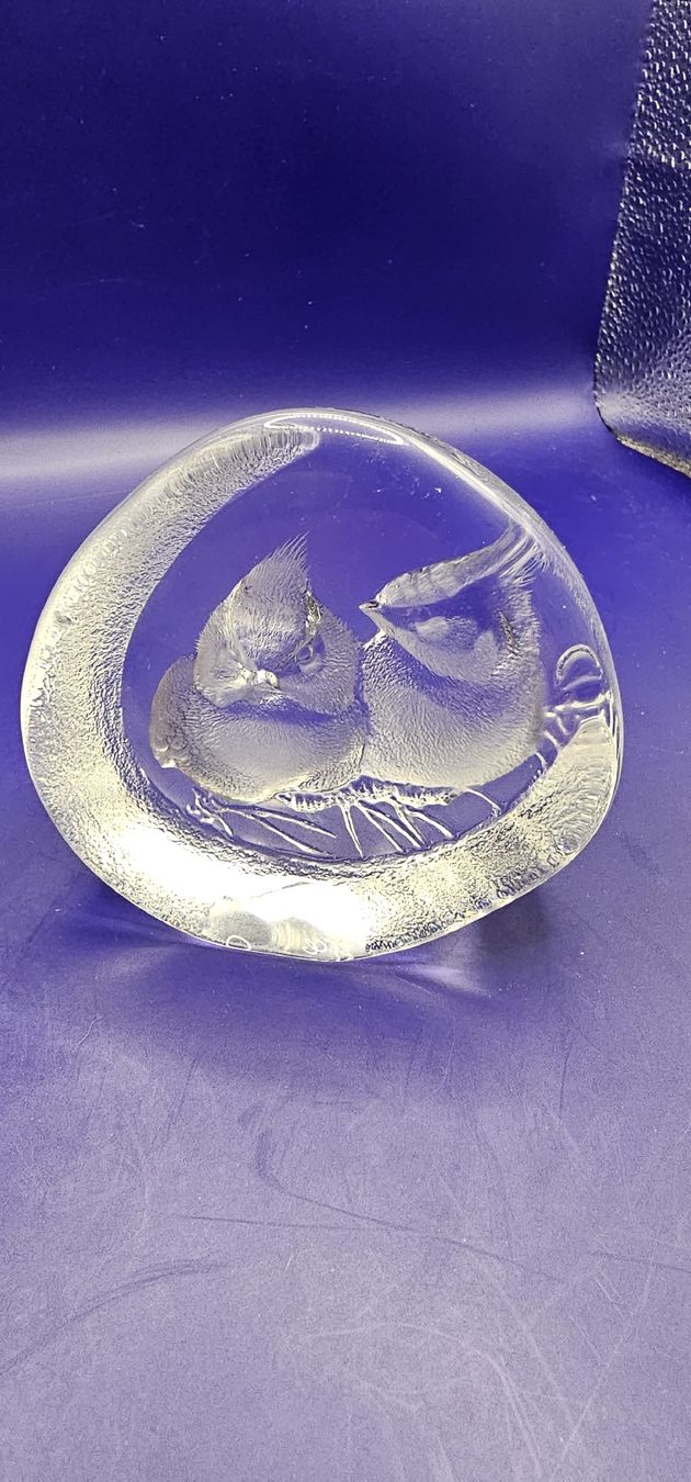 Figuren: Mats Jonasson Vogel Glas Figur – Gebraucht aus Zürich von Daniela51