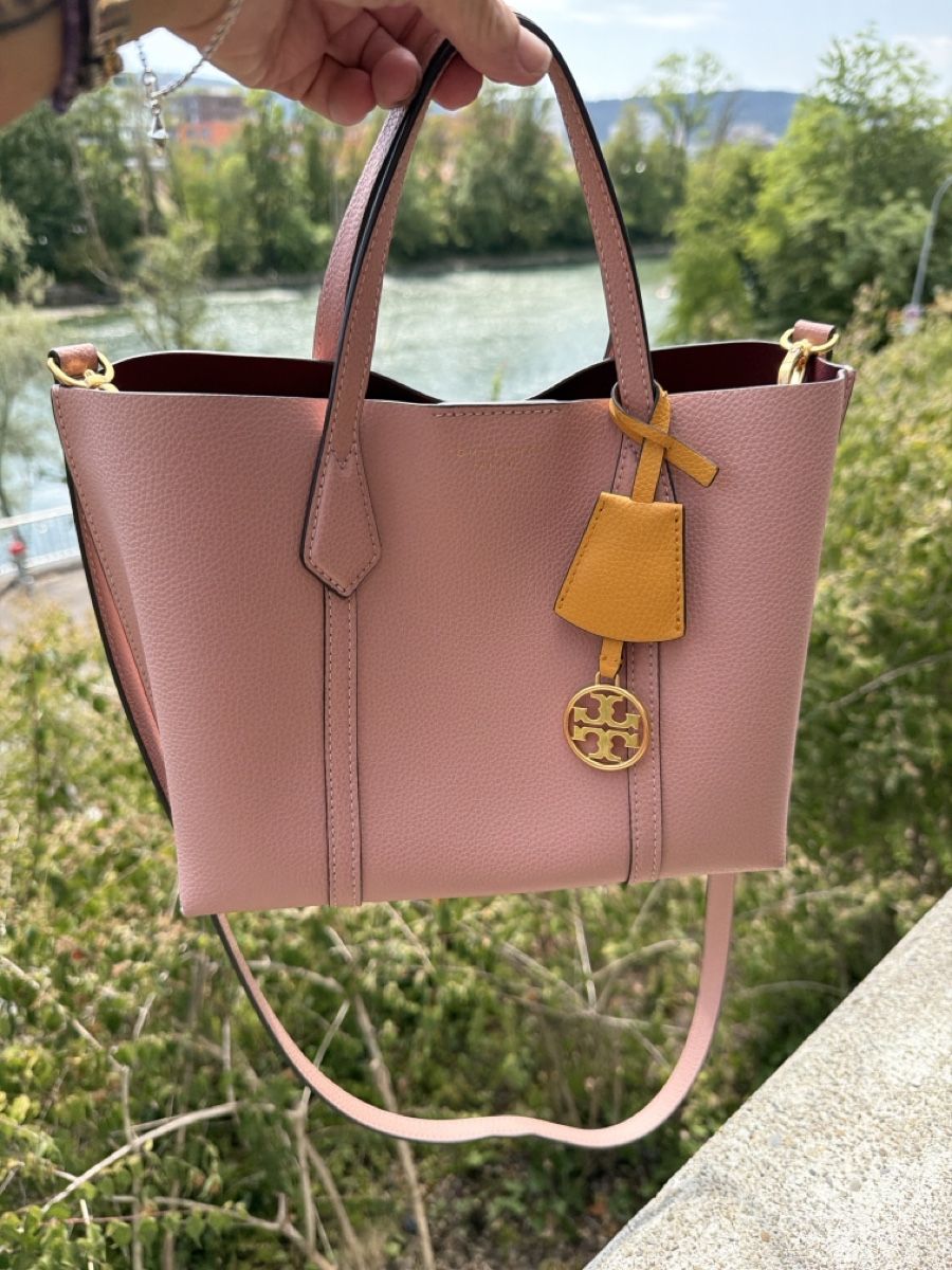 Tory Burch Borse da donna: Tory Burch Perry Small Satchel Pink Moon – Usato da Zürich venduto da bridget66 4