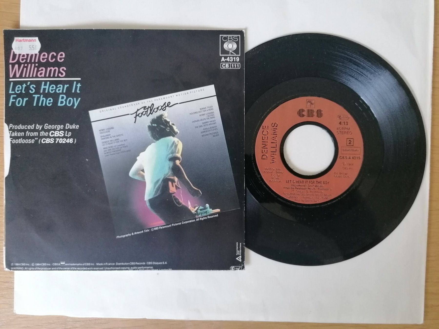 Dischi in vinile: Deniece Williams - Let's Hear It For The Boy Single Vinyl – Usato da Beinwil am See venduto da Funkthesizer 1