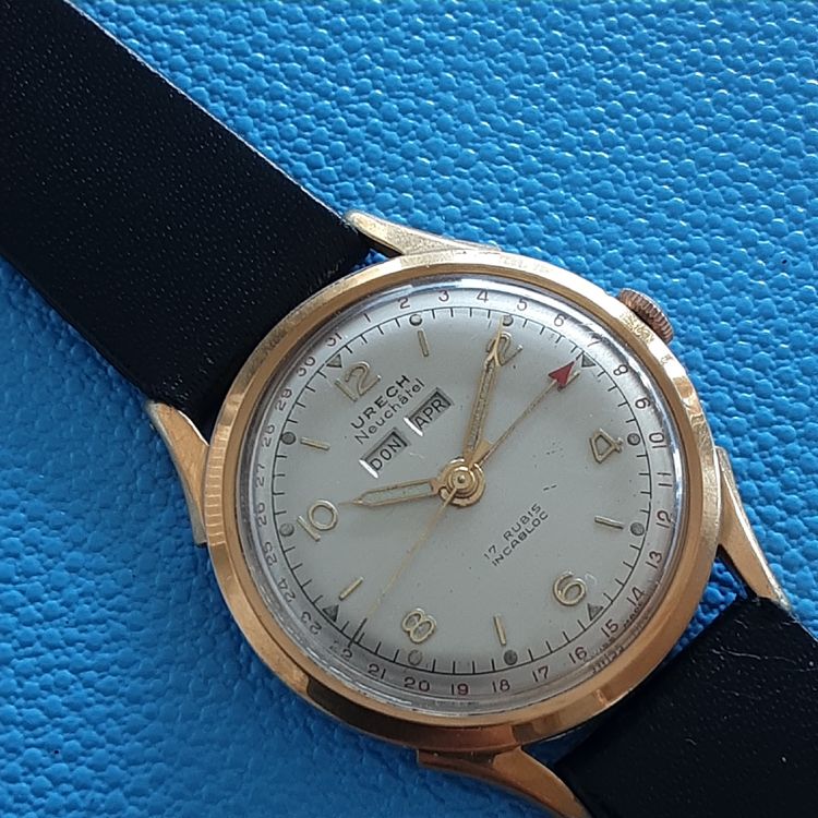 Orologio La Martine 1990 – Montre Mécanique Manuelle Avec Date – Modèle Femme Argenté Inutilisé