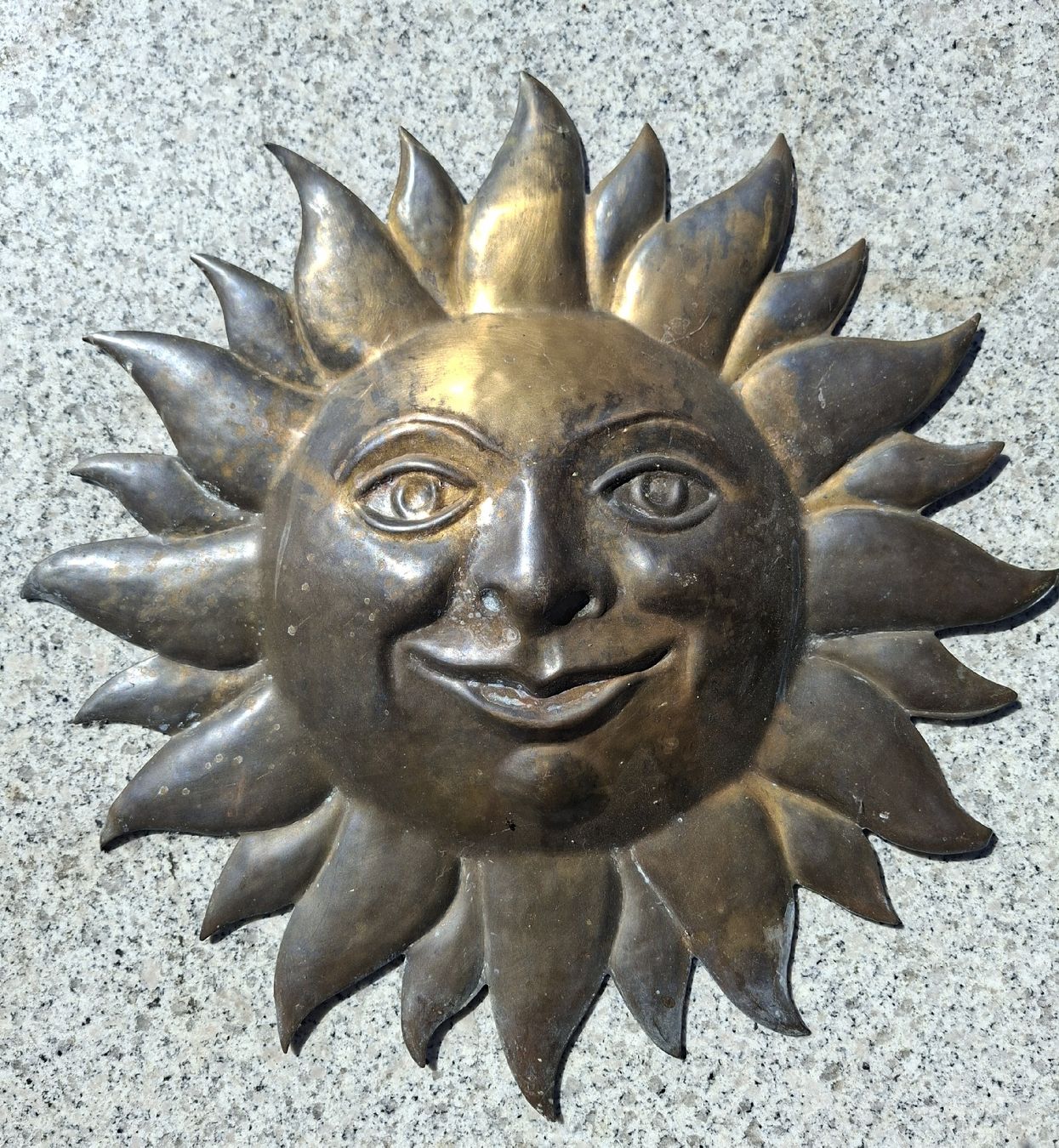 Alle Dekorationen: Fröhliche Messing  "Sonne"  – Gebraucht aus Ipsach von jpbo 4