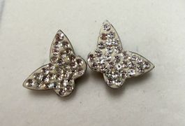 Schmetterling Ohrringe 925 Sterling Silber mit Schmuckbox 
