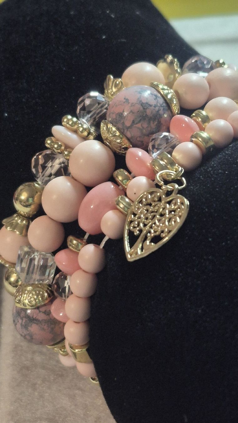 Armbänder & -reifen: Bracciali in Acrilico rosa – Neu (gemäss Beschreibung) aus Giubiasco von Stefaniav 2