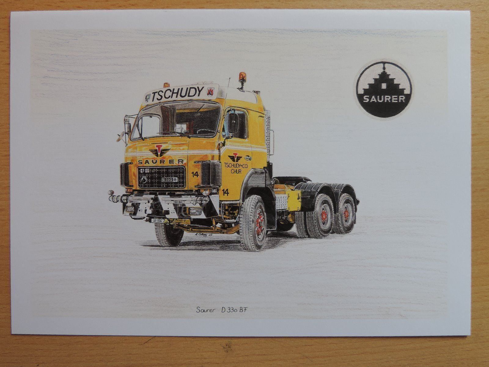 Cartoline postali: Saurer / FBW Nutzfahrzeug Karten – Nuovo e nell'imballaggio originale da Steinen venduto da urscathry 3