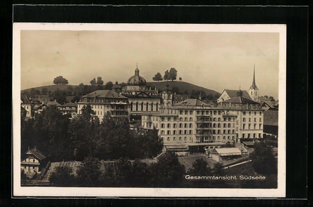 Cartoline postali: Menzingen, Institut, Gesamtansicht, Süd – Usato da Berlin venduto da bartko-reher