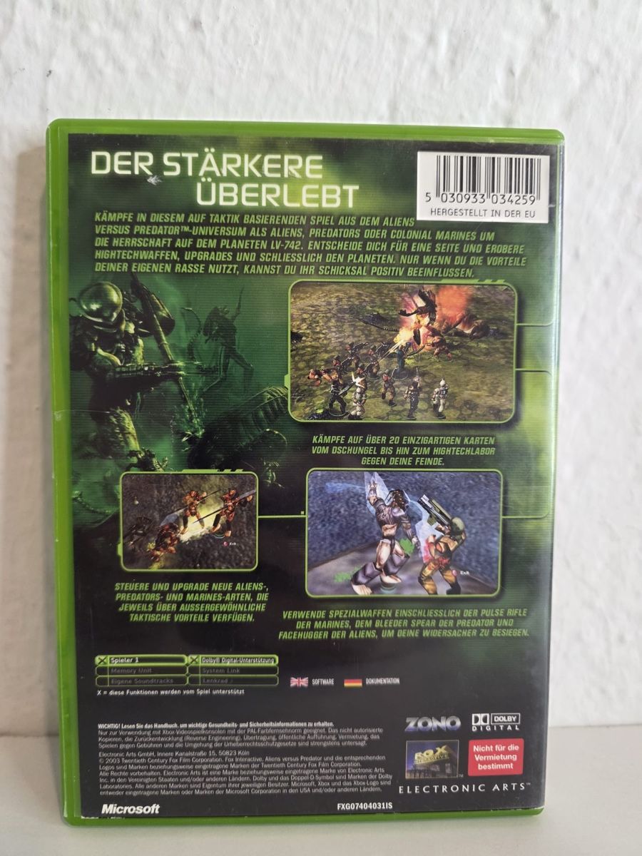 Spiele: Aliens vs Predator Extinction - Xbox Game - Great Shape! – Gebraucht aus Ehrendingen von bubulence 1