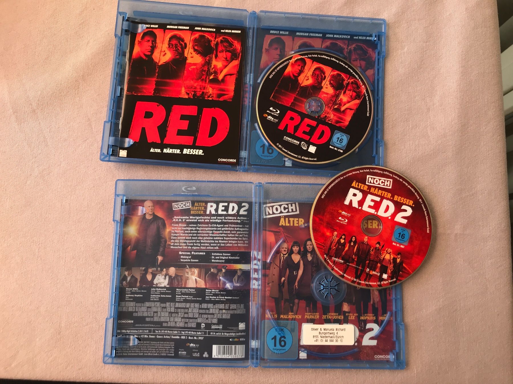 Tutti i DVDs: RED & RED 2 Blu-ray Disc – Usato da Niederhasli venduto da man_g89t 2
