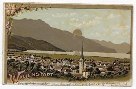 Sonnenuntergang in Wallenstadt um 1901🌄