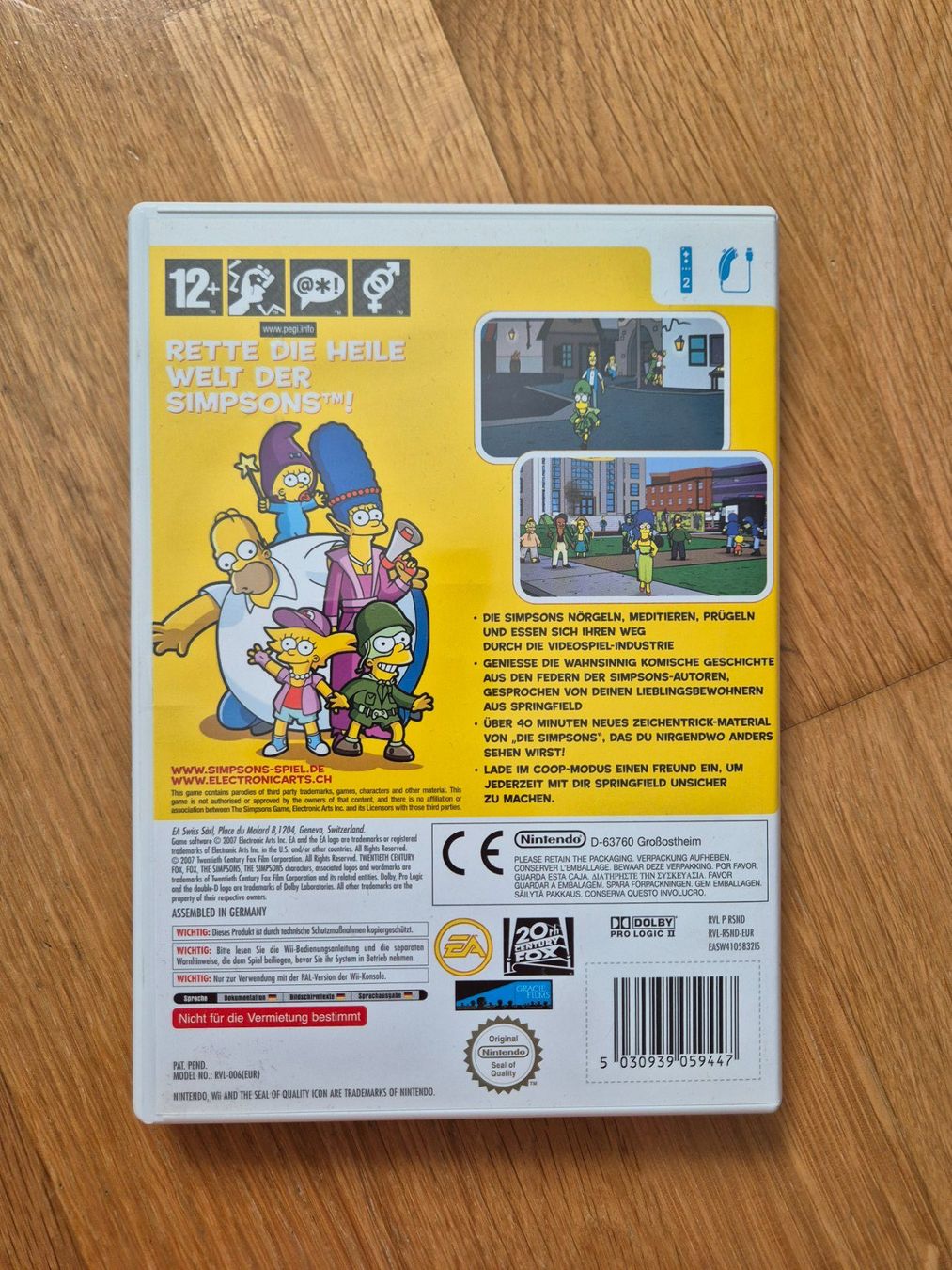 Nintendo Giochi: Nintendo Wii: Die Simpsons das Spiel – Usato da Greifensee venduto da Misheru 2
