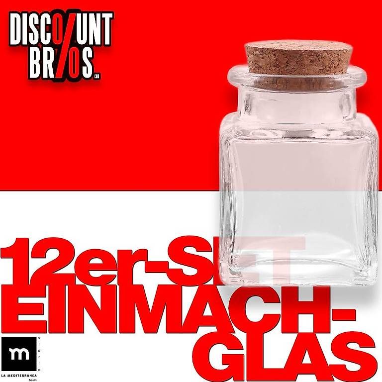 Contenitori & Simili: 12er-Set 80ml Glasgefäss EINMACHGLÄSER mit Korkdeckel – Nuovo e nell'imballaggio originale da Zürich venduto da Discountbros