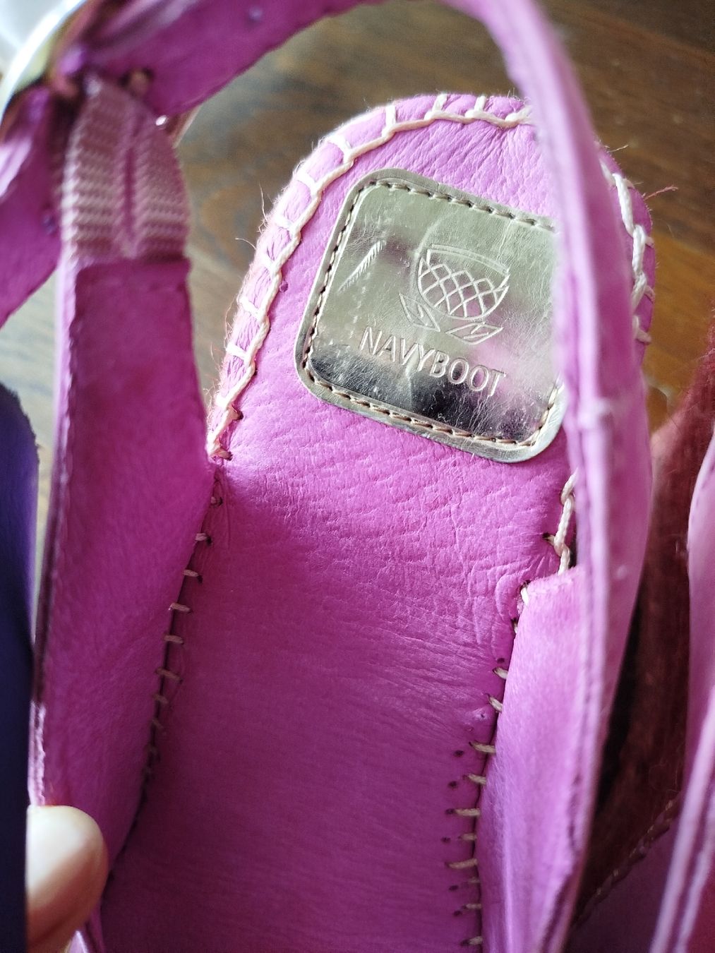 Navyboot Damenschuhe: Navyboot Sandalen, Leder, Gr. 38, Neuwertig – Gebraucht aus Zürich von Leders 4