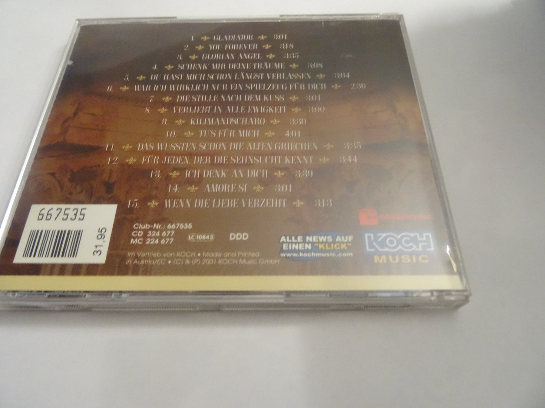 CDs: Quintett Nockalm - Gladiator CD – Gebraucht aus Olten von Disc-Ausverkauf 1