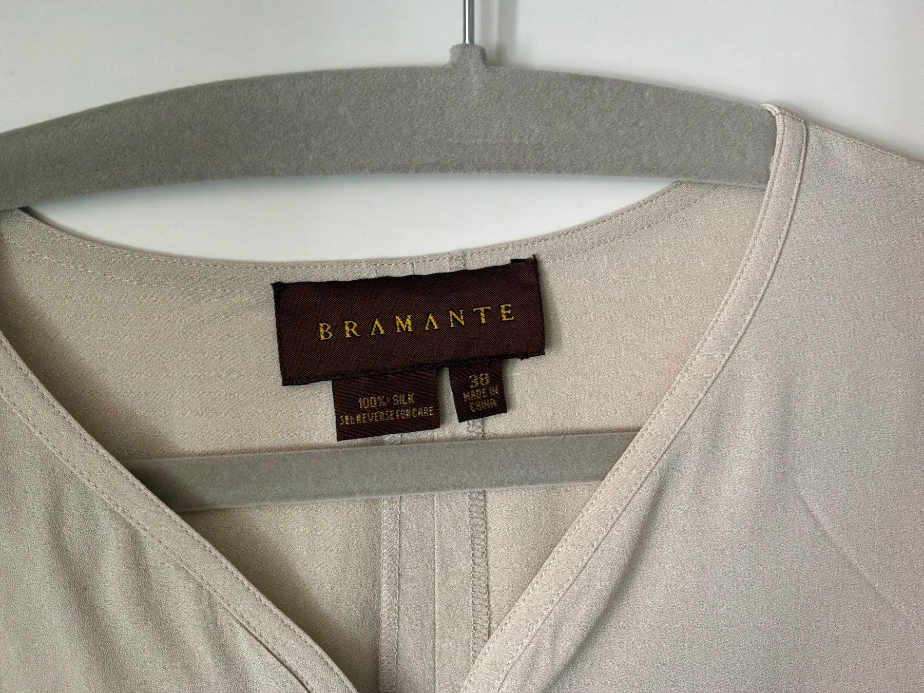Camicette: Seidenbluse, beige, Gr. 38 - SOMMERAKTION – Usato da Bremgarten AG venduto da Belana0 1