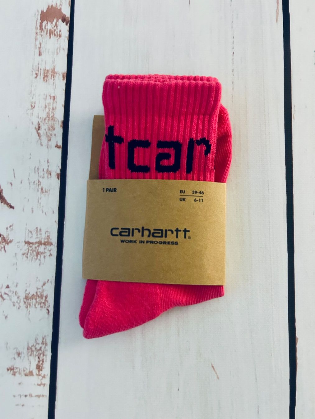 Carhartt Calze: Socken Socks Carhartt WIP Chase white – Nuovo (secondo la descrizione) da Zürich venduto da Ferienan 1