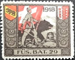 Füsilier Bat 29, gespr, 1.WK, Wi 3.Div 118