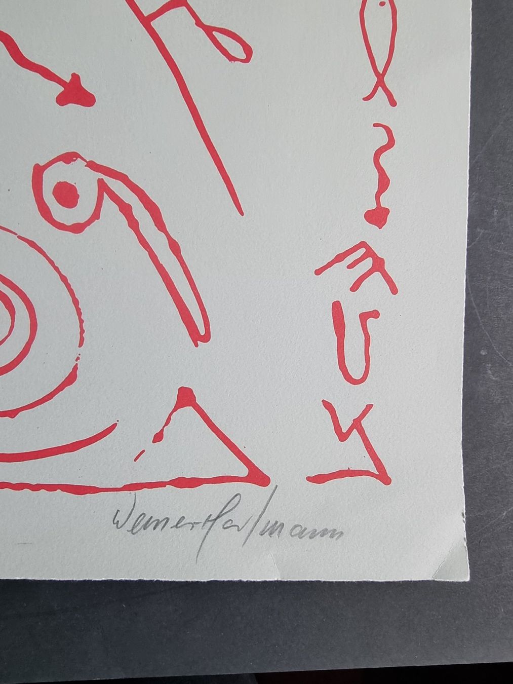 Grafiken & Lithographien: WERNER HARTMANN SERIGRAPHIE SIGNIERT NUMMERIERT – Gebraucht aus Gersau von kunst-online 3