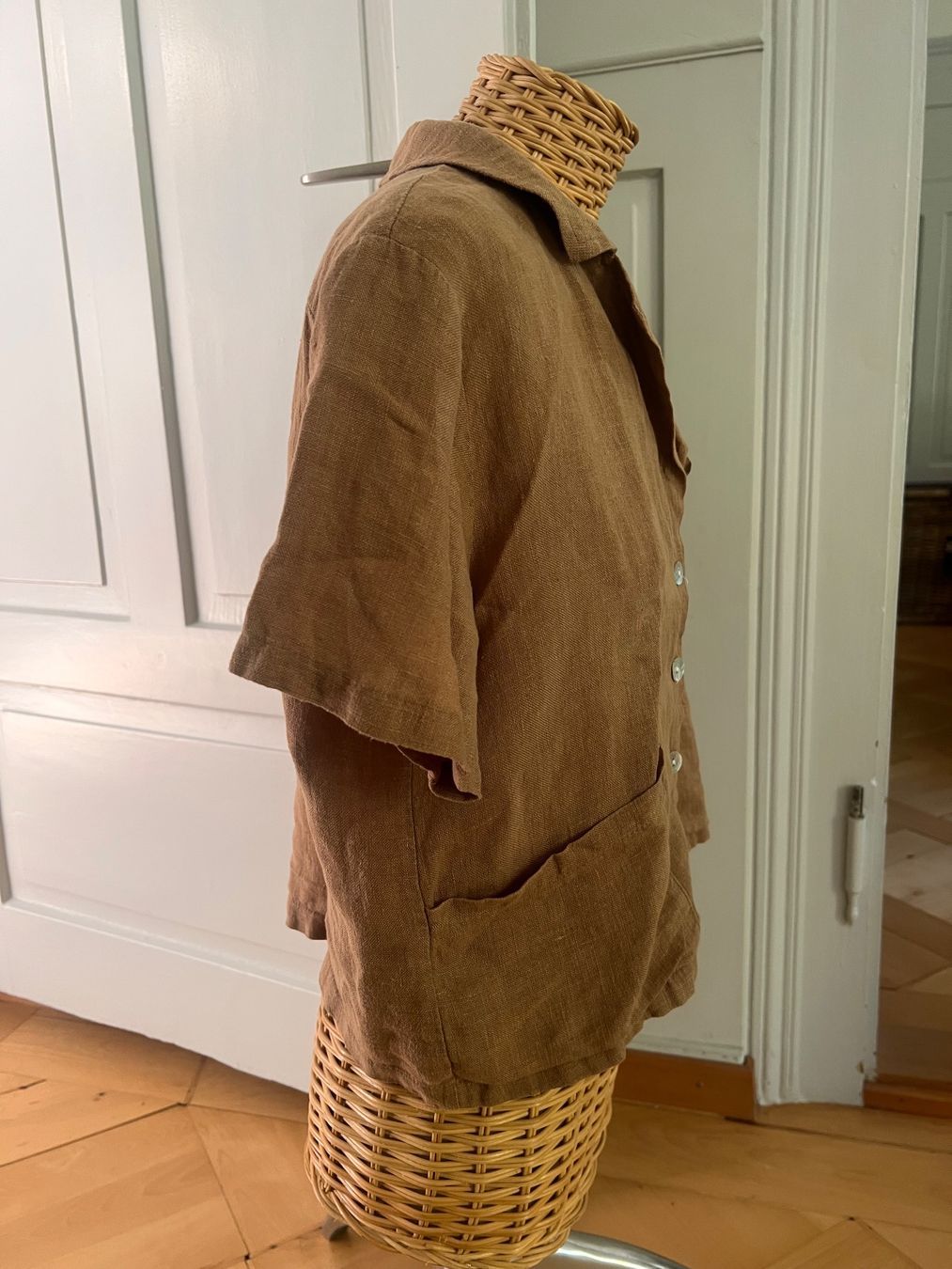 Blusen: OLIVE CLOTHING Leinenbluse camel onesize – Neu (gemäss Beschreibung) aus Zürich von romcam 2