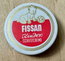 Alte kleine Blechdose für Verkaufsladen FISSAN Kinder Crème