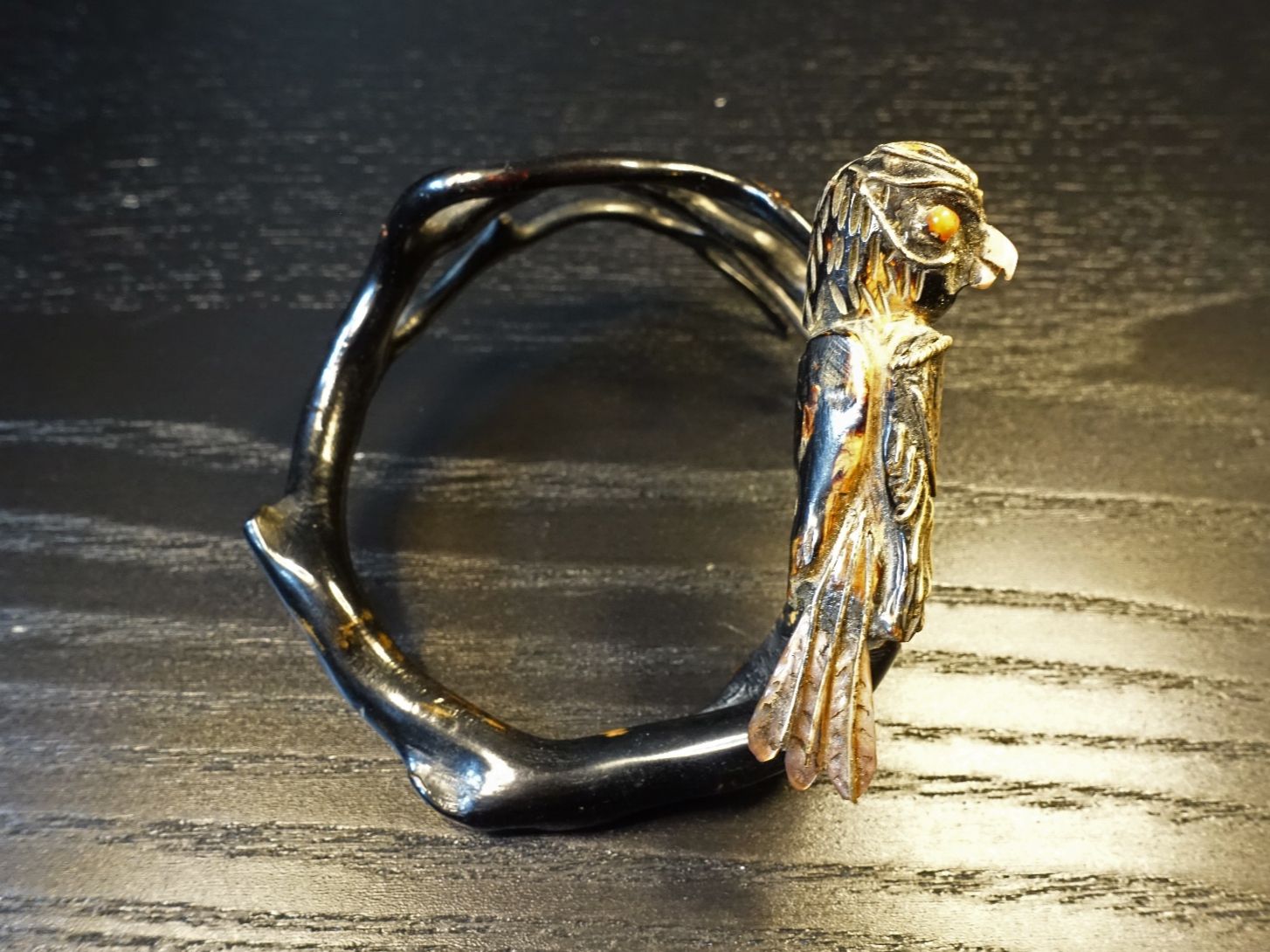 Bracciali & Braccialetti: Einzigartiger Armreif aus Koralle mit Eule – Usato da Russikon venduto da Eulenfeder 3