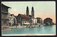AK Zürich, Rathausquai, 1911