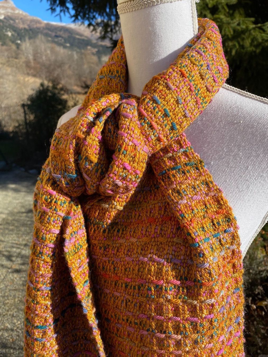 Foulard & Sciarpe: Écharpe handwoven - merino & soie – Nuovo e nell'imballaggio originale da Randogne venduto da BonnieG 2